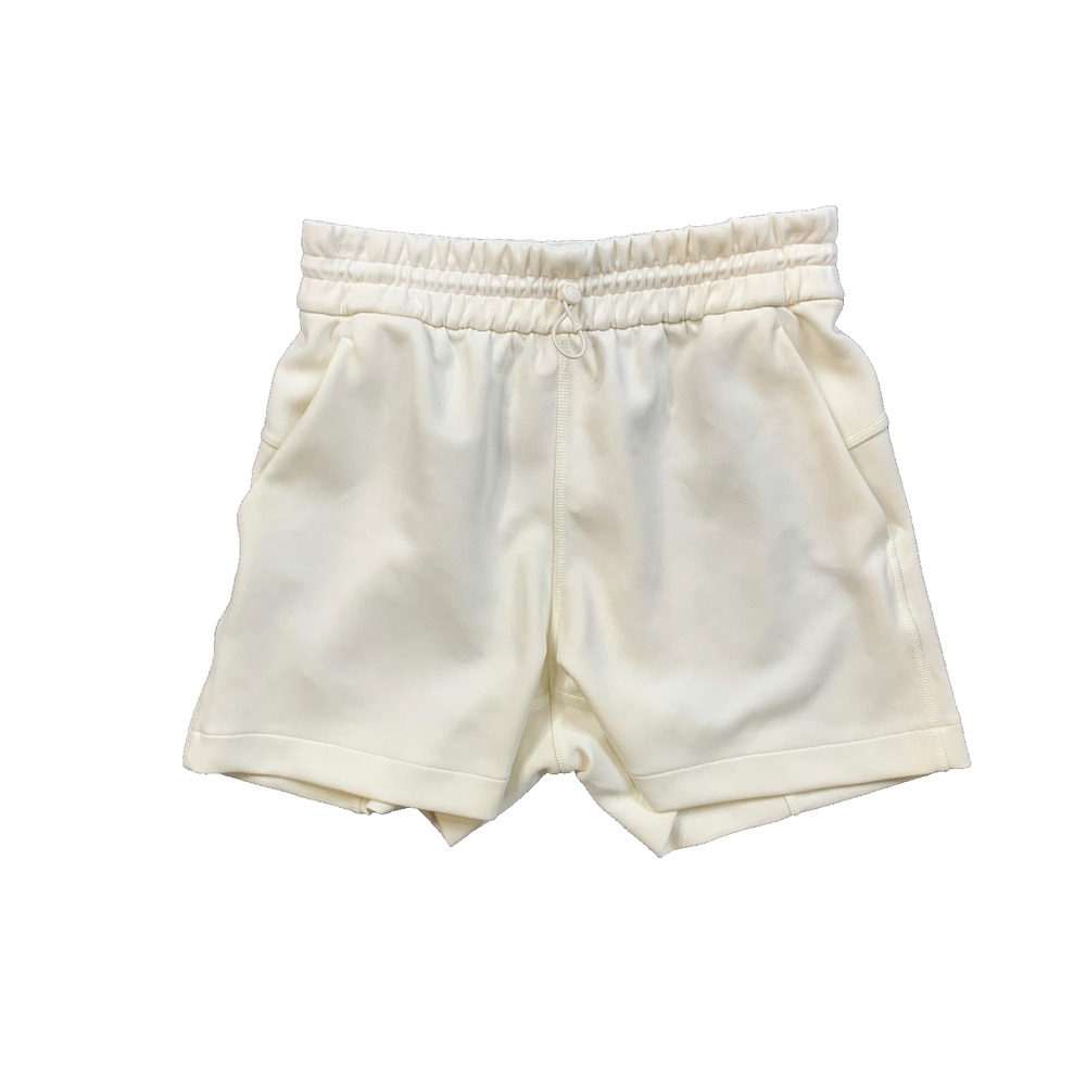 Lululemon Shorts Womens 2 Ivory Softstreme High Rise Cuffed Hem Elastic Waist